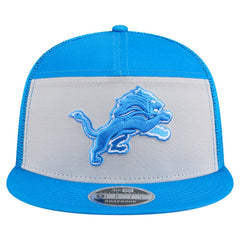 Detroit Lions New Era Outdoor Split Panel 9FIFTY Snapback Hat - Gray/Blue for sale