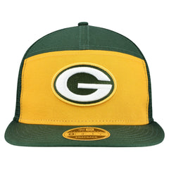 Green Bay Packers New Era Outdoor Split Panel 9FIFTY Snapback Hat - Gold/Green sale