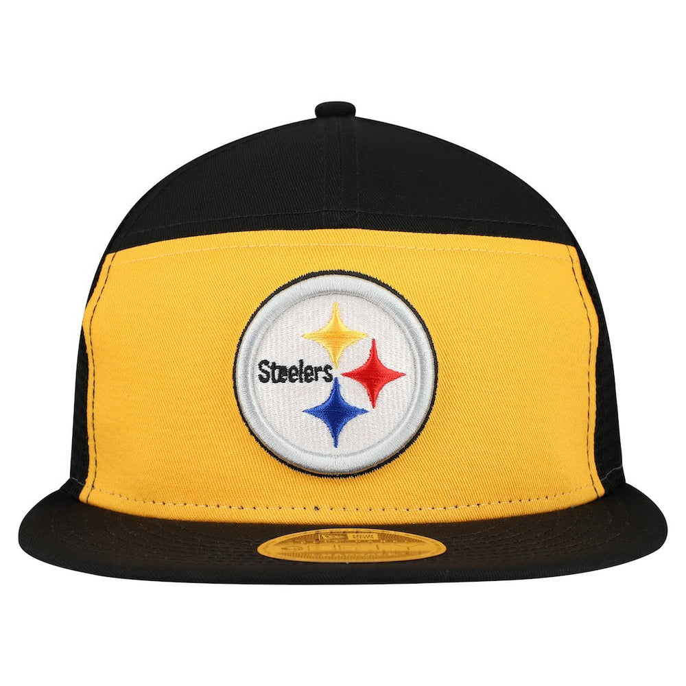 Pittsburgh Steelers New Era Outdoor Split Panel 9FIFTY Snapback Hat - Gold/Black outlet