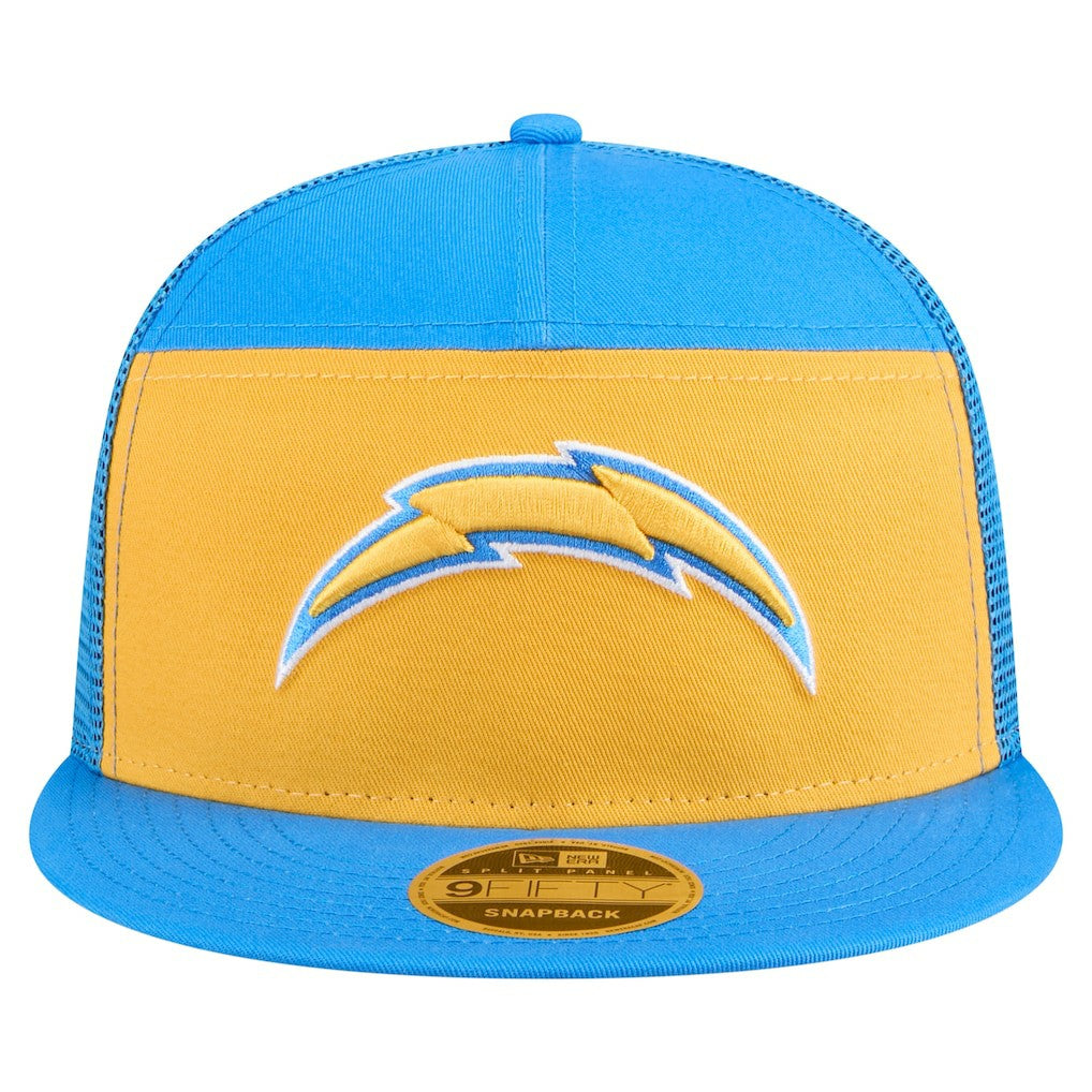 Los Angeles Chargers New Era Outdoor Split Panel 9FIFTY Snapback Hat - Gold/Powder Blue online