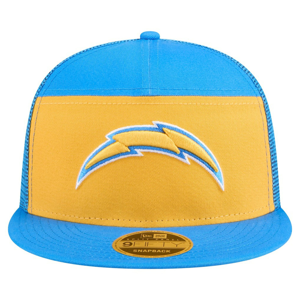 Los Angeles Chargers New Era Outdoor Split Panel 9FIFTY Snapback Hat - Gold/Powder Blue online