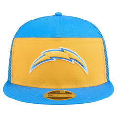 Los Angeles Chargers New Era Outdoor Split Panel 9FIFTY Snapback Hat - Gold/Powder Blue online