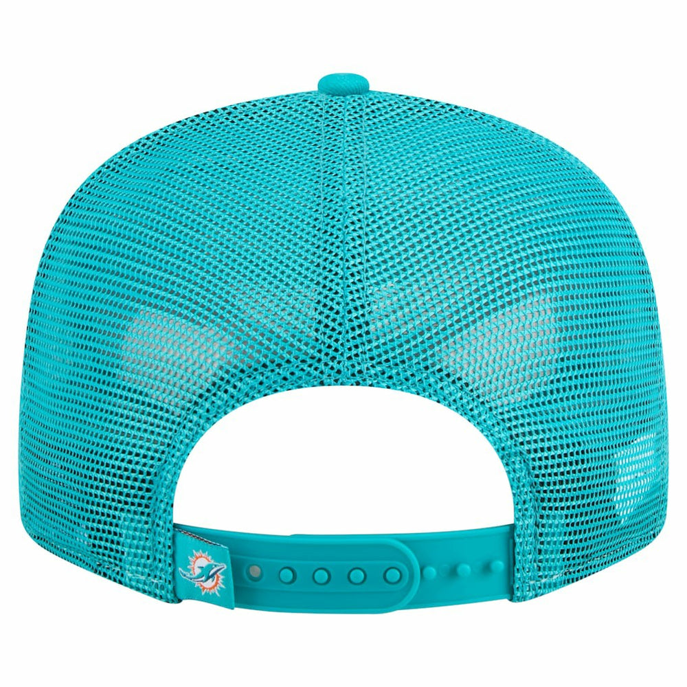 Miami Dolphins New Era Outdoor Split Panel 9FIFTY Snapback Hat - Orange/Aqua sale