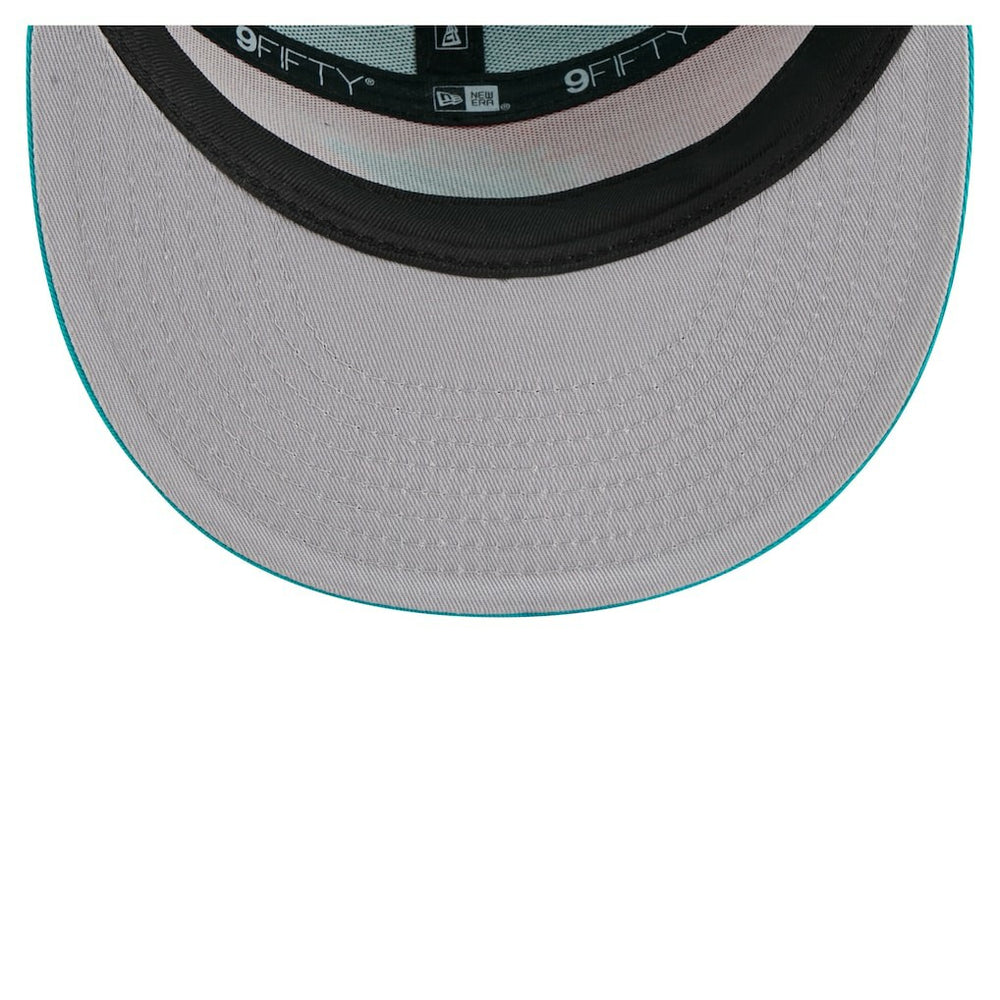 Miami Dolphins New Era Outdoor Split Panel 9FIFTY Snapback Hat - Orange/Aqua sale
