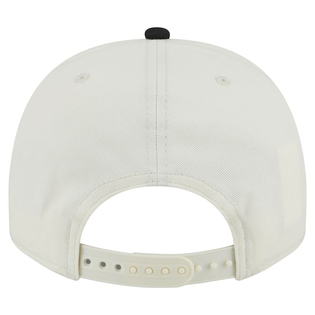 Pittsburgh Steelers New Era Chainstitch A-Frame 9FIFTY Adjustable Hat - Cream/Black sale