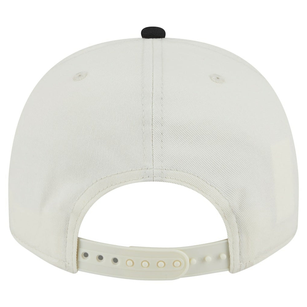 Pittsburgh Steelers New Era Chainstitch A-Frame 9FIFTY Adjustable Hat - Cream/Black sale