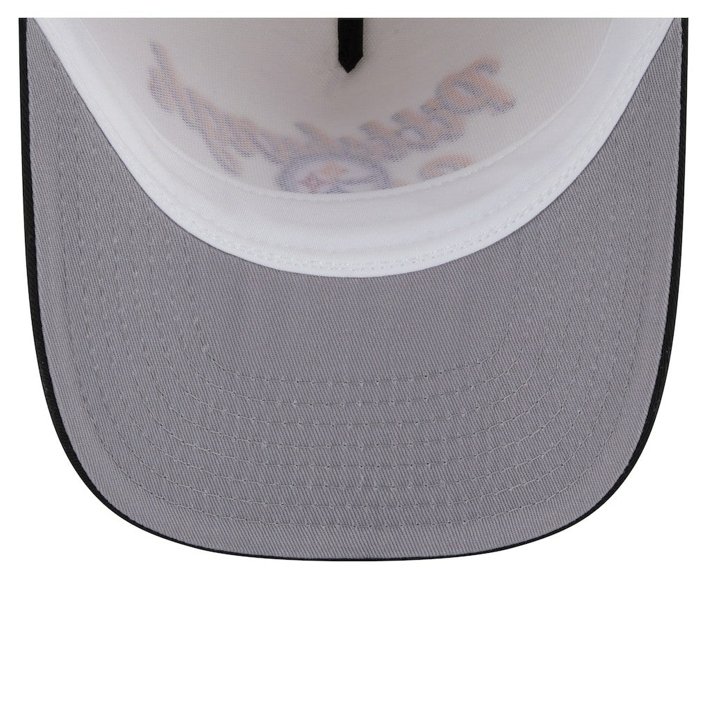 Pittsburgh Steelers New Era Chainstitch A-Frame 9FIFTY Adjustable Hat - Cream/Black sale