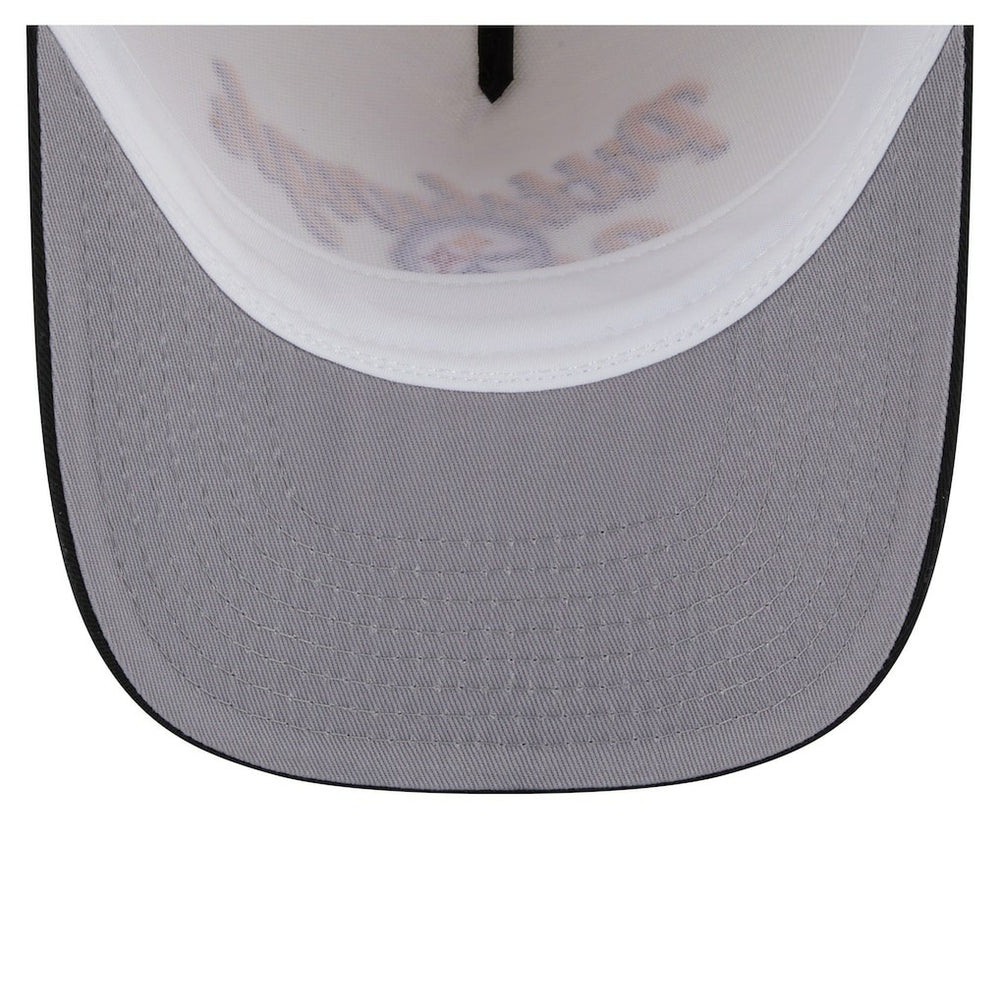 Pittsburgh Steelers New Era Chainstitch A-Frame 9FIFTY Adjustable Hat - Cream/Black sale