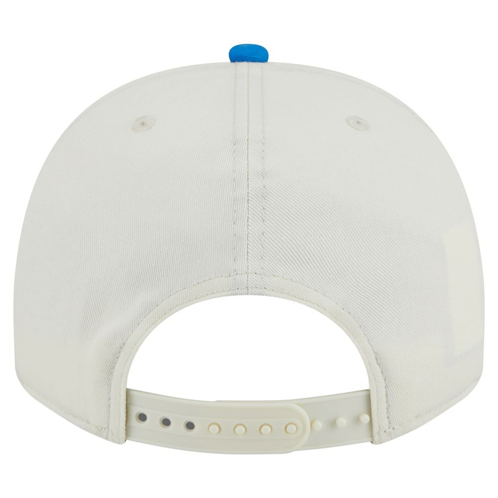Detroit Lions New Era Chainstitch A-Frame 9FIFTY Adjustable Hat - Cream/Blue online