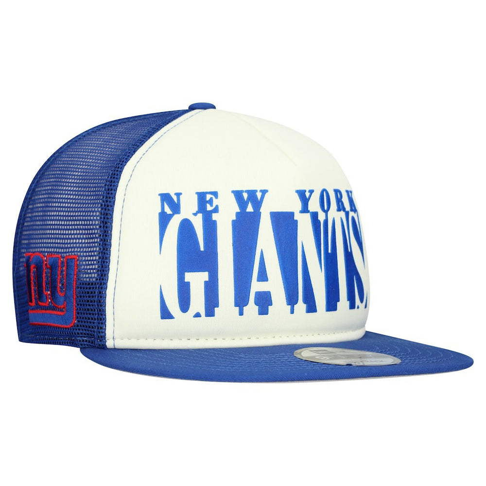 New York Giants New Era Cutout A-Frame 9FIFTY Snapback Hat - Cream/Royal cheap