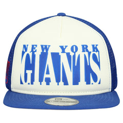 New York Giants New Era Cutout A-Frame 9FIFTY Snapback Hat - Cream/Royal cheap