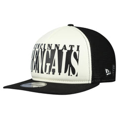 Cincinnati Bengals New Era Throwback Cutout A-Frame 9FIFTY Snapback Hat - Cream/Black sale