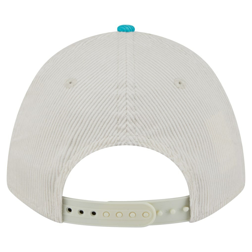 Miami Dolphins New Era Throwback Two-Tone Sided Corduroy 9FORTY A-Frame Adjustable Hat - Cream/Aqua outlet