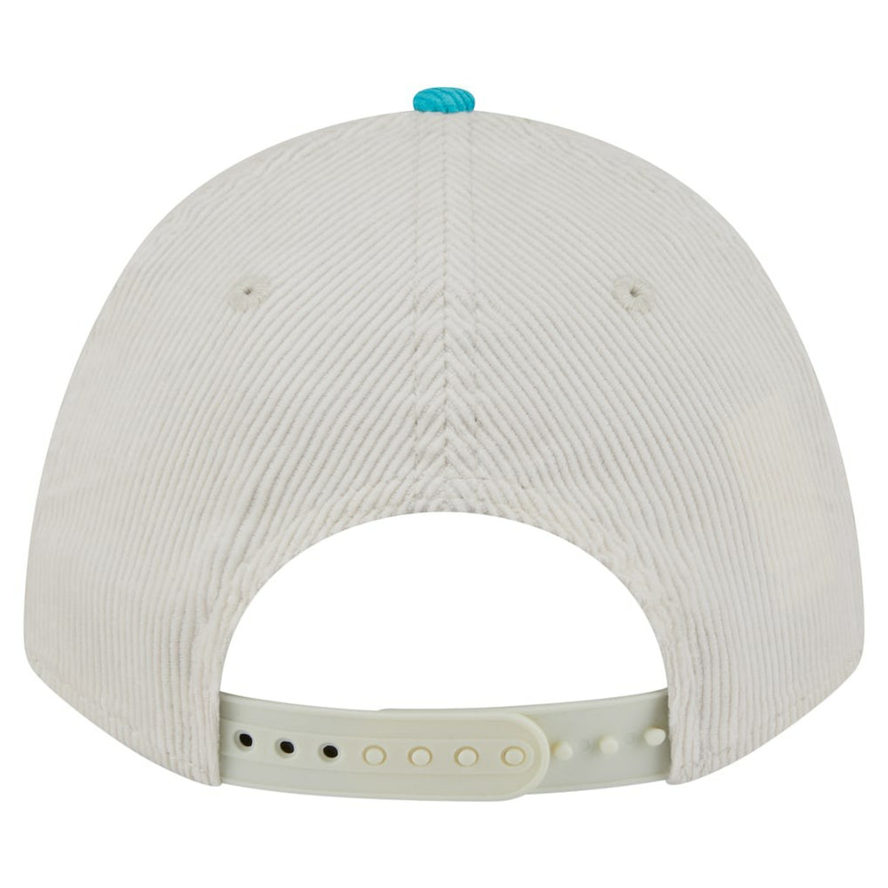 Miami Dolphins New Era Throwback Two-Tone Sided Corduroy 9FORTY A-Frame Adjustable Hat - Cream/Aqua outlet