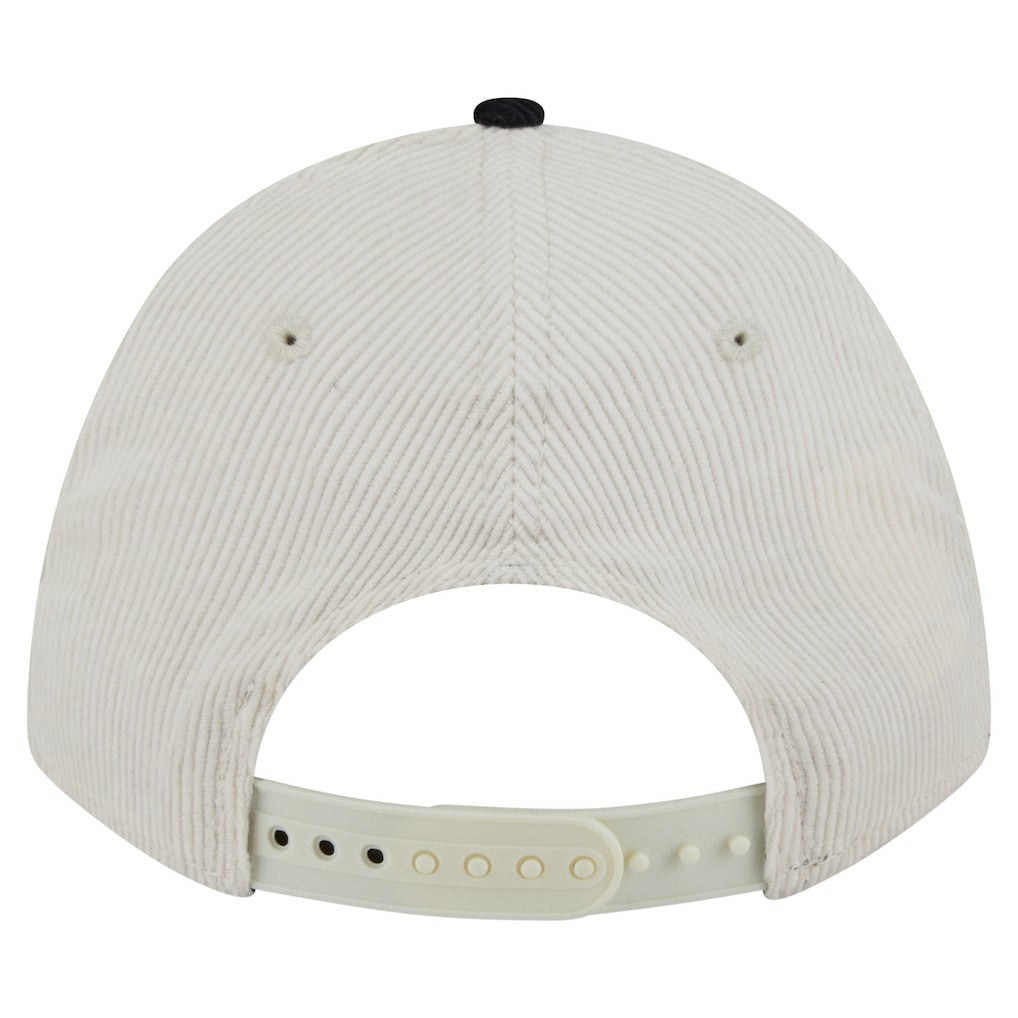 Cincinnati Bengals New Era Head Two-Tone Sided Corduroy 9FORTY A-Frame Adjustable Hat - Cream/Black sale