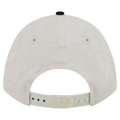 Cincinnati Bengals New Era Head Two-Tone Sided Corduroy 9FORTY A-Frame Adjustable Hat - Cream/Black sale