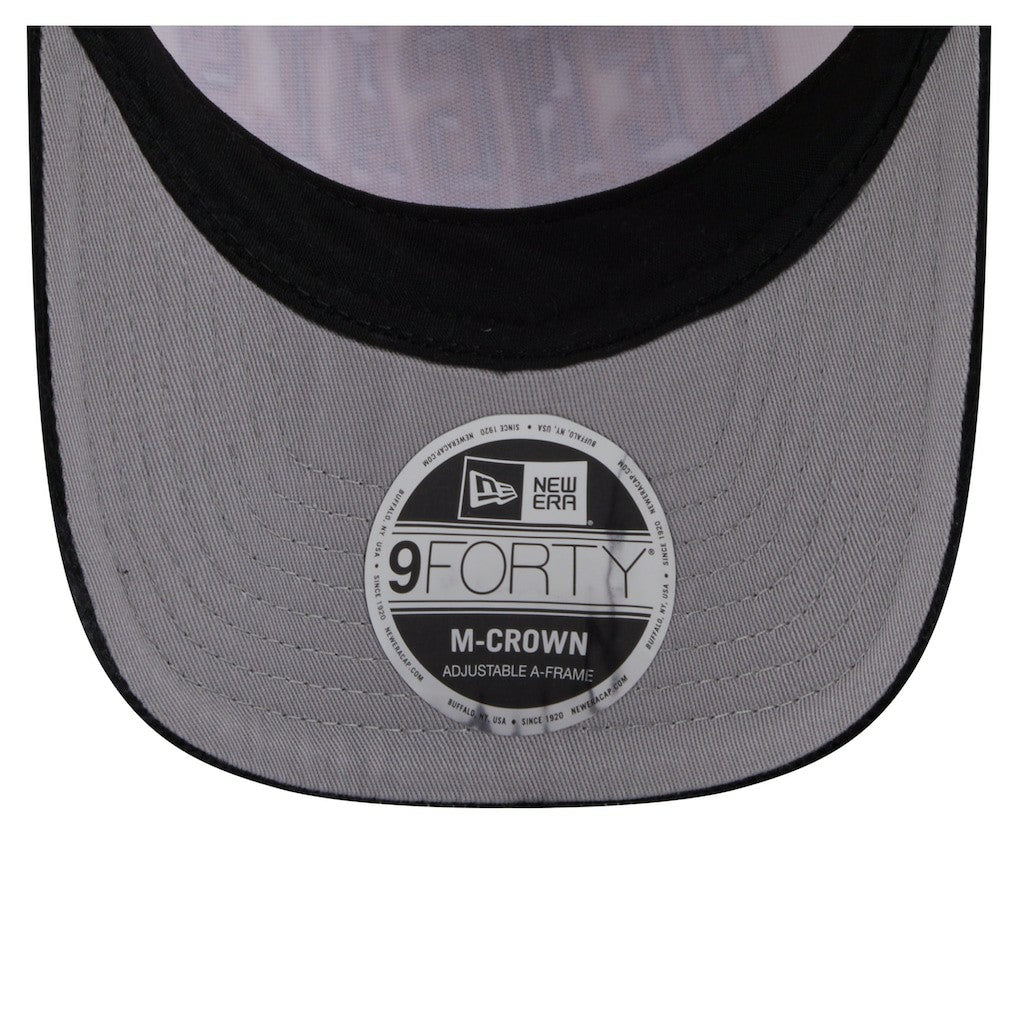 Cincinnati Bengals New Era Head Two-Tone Sided Corduroy 9FORTY A-Frame Adjustable Hat - Cream/Black sale