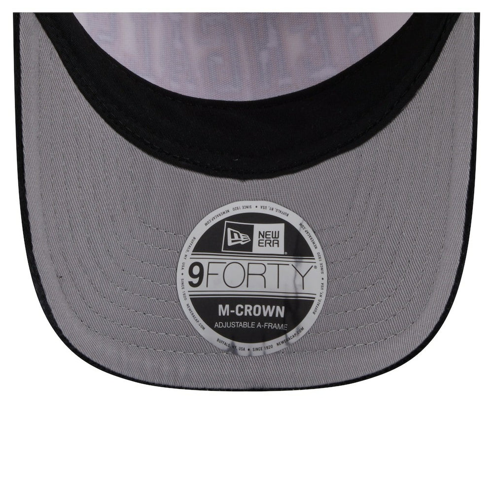 Cincinnati Bengals New Era Head Two-Tone Sided Corduroy 9FORTY A-Frame Adjustable Hat - Cream/Black sale