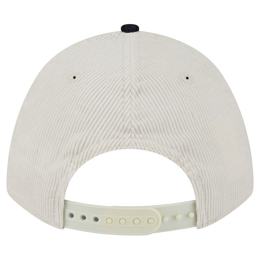 Houston Texans New Era Two-Tone Sided Corduroy 9FORTY A-Frame Adjustable Hat - Cream/Navy sale