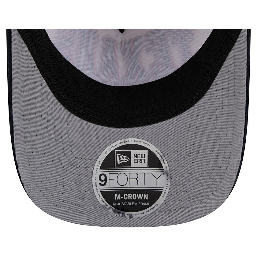 Houston Texans New Era Two-Tone Sided Corduroy 9FORTY A-Frame Adjustable Hat - Cream/Navy sale