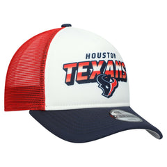Houston Texans New Era Youth Streak 9FORTY A-Frame Adjustable Hat - White/Navy on sale