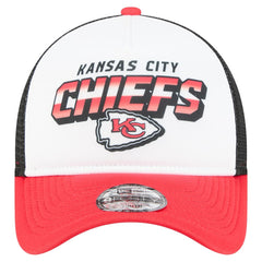 Kansas City Chiefs New Era Youth Streak 9FORTY A-Frame Adjustable Hat - White/Red on sale