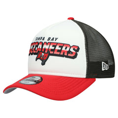 Tampa Bay Buccaneers New Era Youth Streak 9FORTY A-Frame Adjustable Hat - White/Red for sale