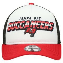 Tampa Bay Buccaneers New Era Youth Streak 9FORTY A-Frame Adjustable Hat - White/Red for sale