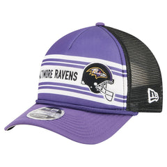 Baltimore Ravens New Era Linear A-Frame 9FORTY Adjustable Hat - Purple on sale