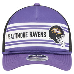 Baltimore Ravens New Era Linear A-Frame 9FORTY Adjustable Hat - Purple on sale