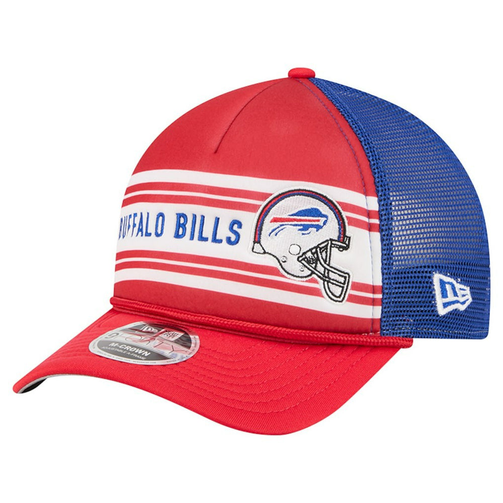 Buffalo Bills New Era Linear A-Frame 9FORTY Adjustable Hat - Red on sale
