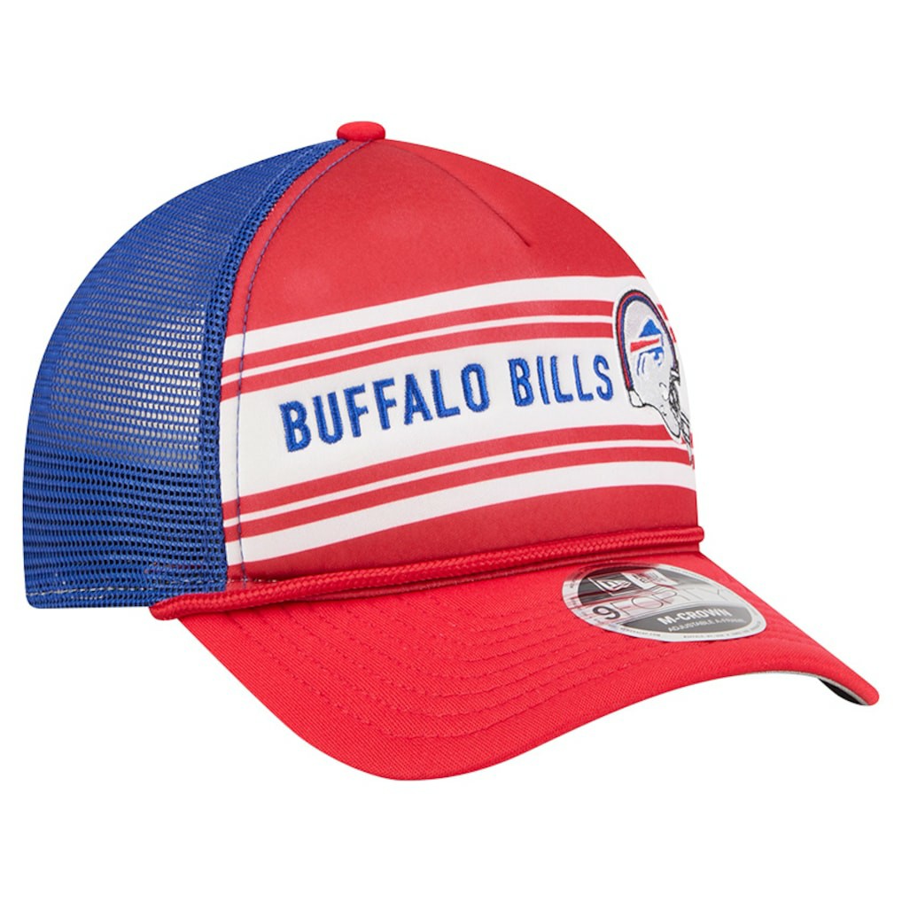 Buffalo Bills New Era Linear A-Frame 9FORTY Adjustable Hat - Red on sale