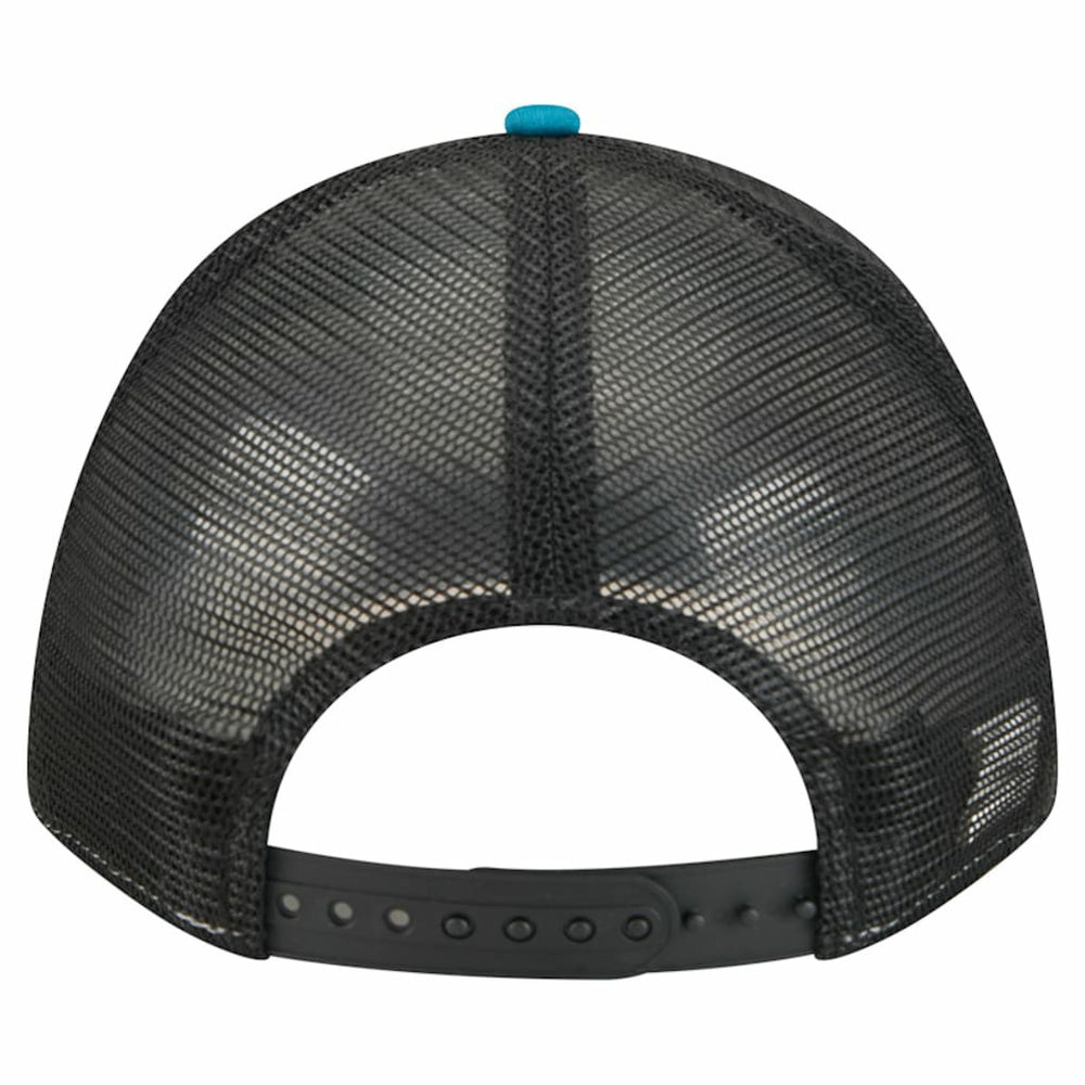 Jacksonville Jaguars New Era Throwback Linear A-Frame 9FORTY Adjustable Hat - Teal discount