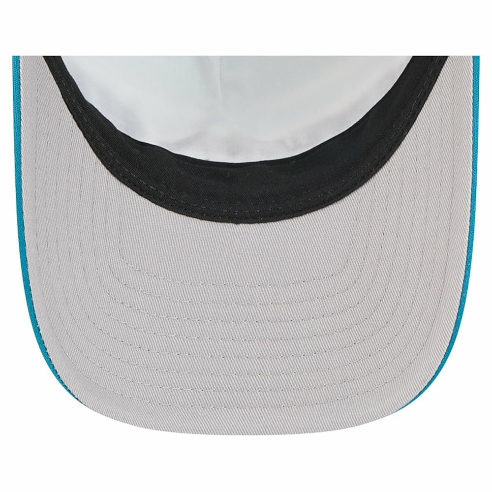 Jacksonville Jaguars New Era Throwback Linear A-Frame 9FORTY Adjustable Hat - Teal discount