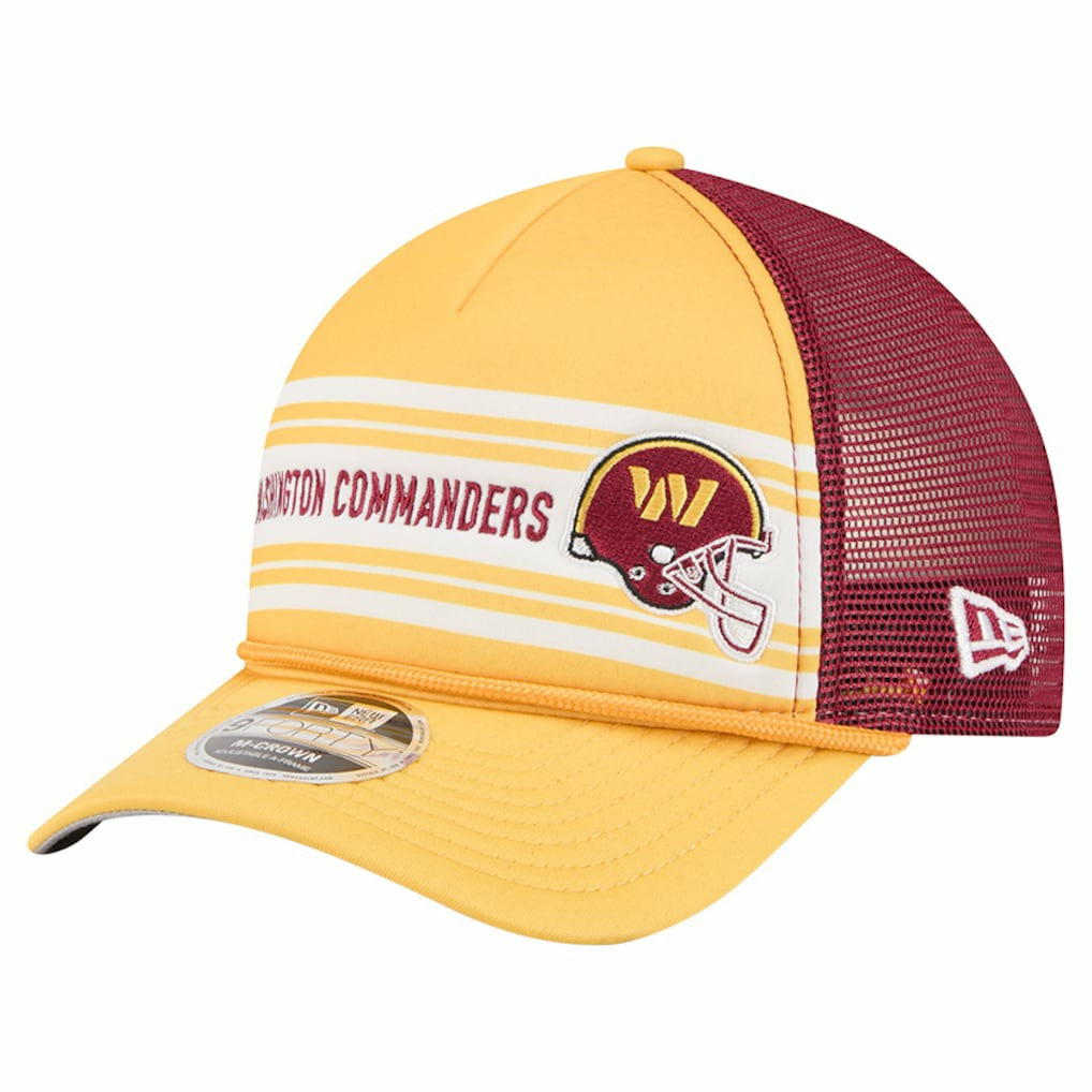 Washington Commanders New Era Linear A-Frame 9FORTY Adjustable Hat - Gold outlet