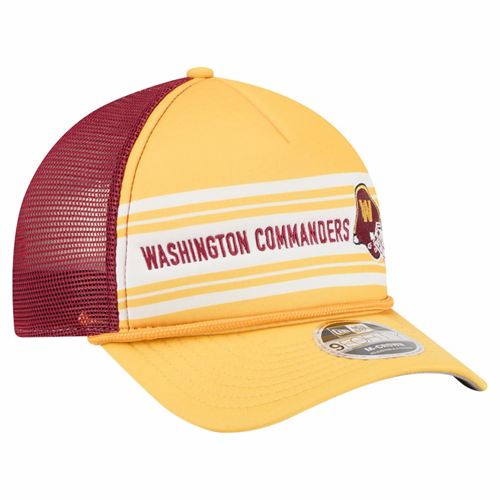 Washington Commanders New Era Linear A-Frame 9FORTY Adjustable Hat - Gold outlet