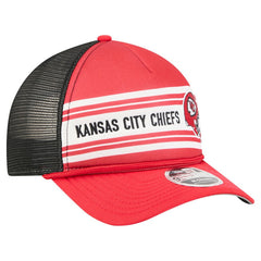 Kansas City Chiefs New Era Linear A-Frame 9FORTY Adjustable Hat - Red discount