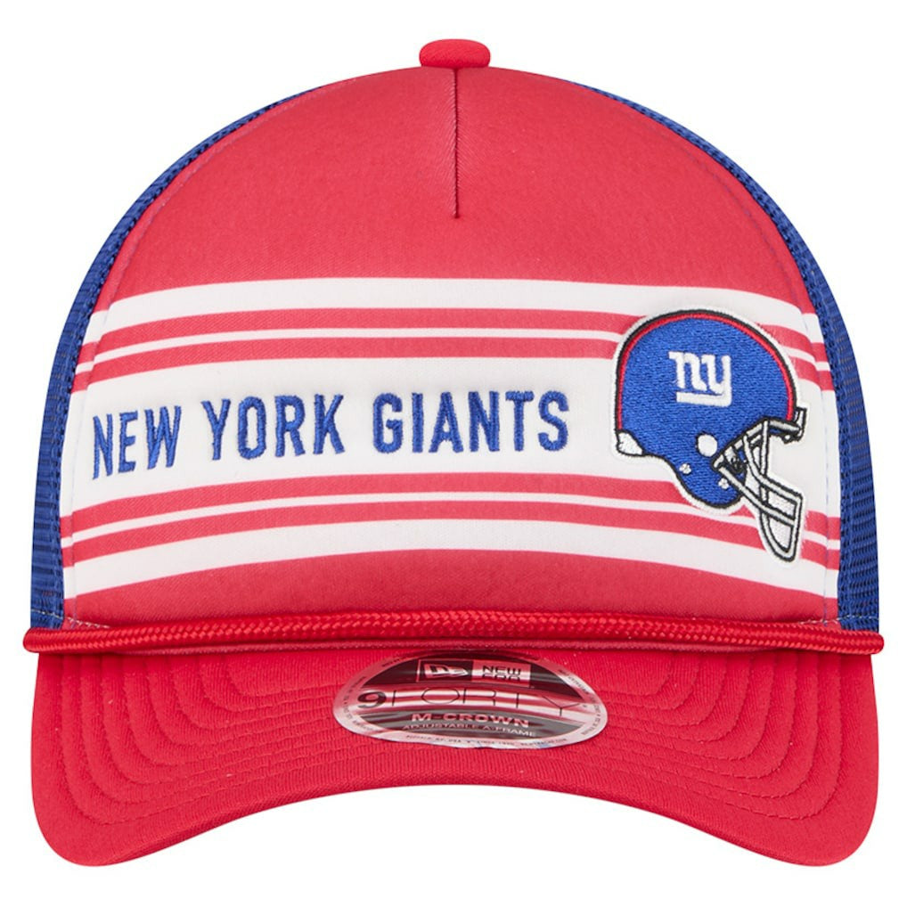 New York Giants New Era Linear A-Frame 9FORTY Adjustable Hat - Red discount
