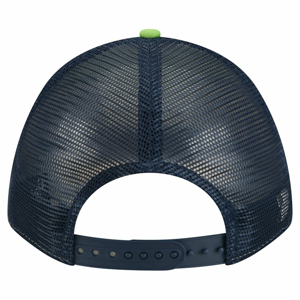 Seattle Seahawks New Era Linear A-Frame 9FORTY Adjustable Hat - Neon Green discount