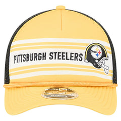 Pittsburgh Steelers New Era Linear A-Frame 9FORTY Adjustable Hat - Gold discount