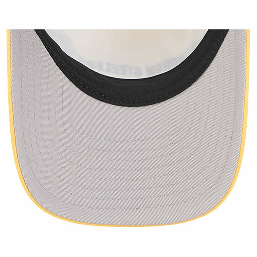 Pittsburgh Steelers New Era Linear A-Frame 9FORTY Adjustable Hat - Gold discount