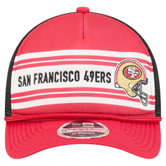 San Francisco 49ers New Era Linear A-Frame 9FORTY Adjustable Hat - Red outlet