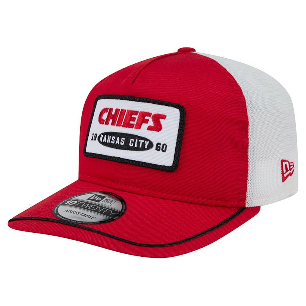 Kansas City Chiefs New Era Patch 19TWENTY Adjustable Hat - Red/White sale