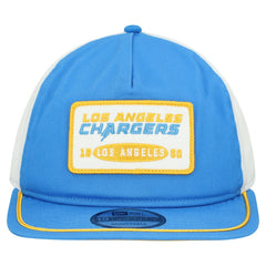 Los Angeles Chargers New Era Patch 19TWENTY Adjustable Hat - Powder Blue/White cheap