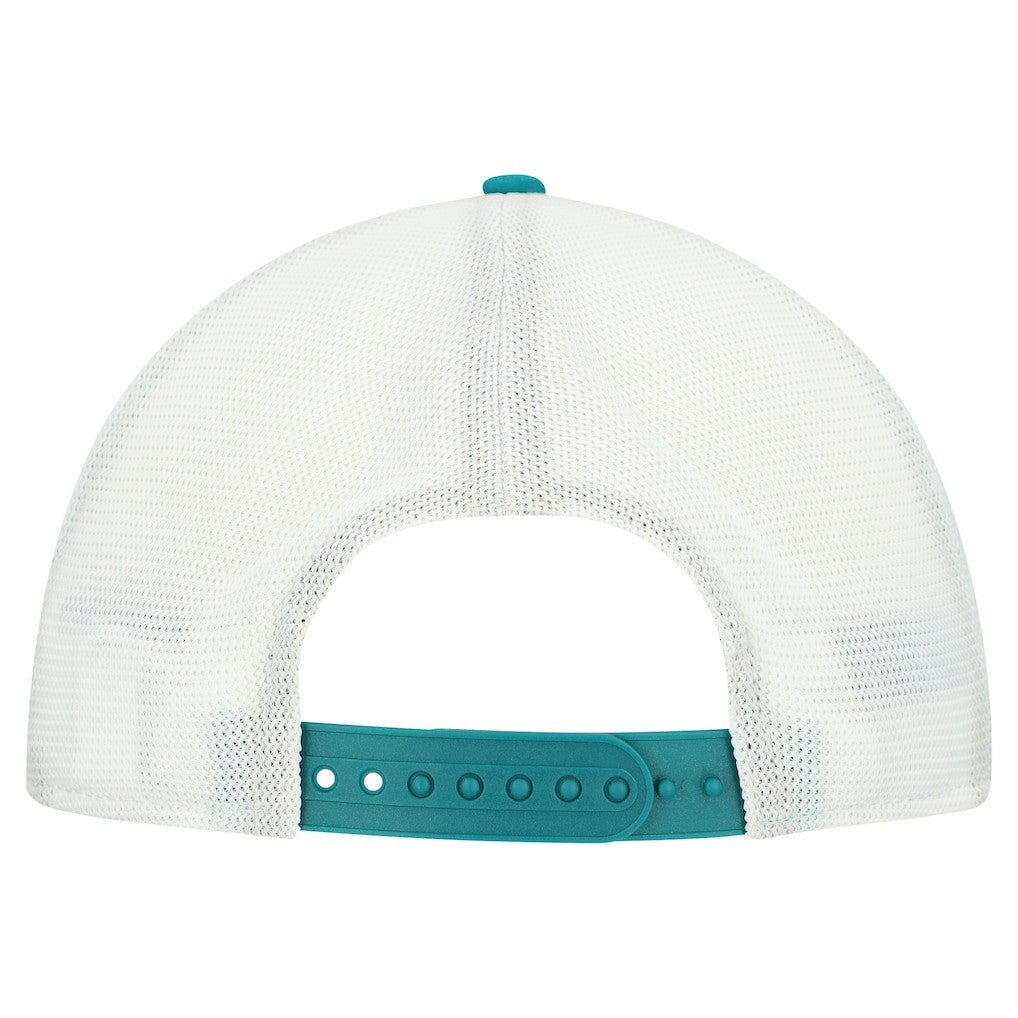 Miami Dolphins New Era Patch 19TWENTY Adjustable Hat - Aqua/White cheap