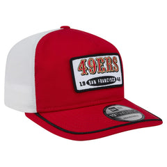 San Francisco 49ers New Era Patch 19TWENTY Adjustable Hat - Scarlet/White outlet