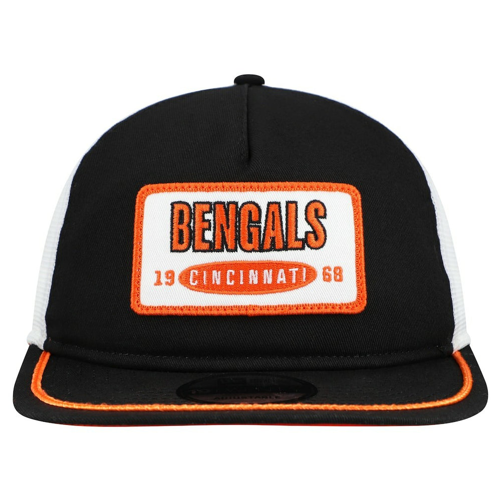 Cincinnati Bengals New Era Patch 19TWENTY Adjustable Hat - Black/White for sale