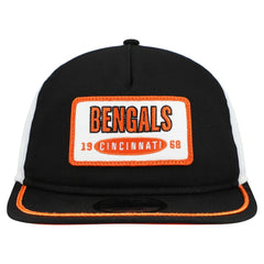 Cincinnati Bengals New Era Patch 19TWENTY Adjustable Hat - Black/White for sale