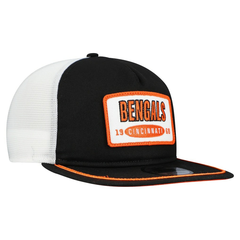 Cincinnati Bengals New Era Patch 19TWENTY Adjustable Hat - Black/White for sale