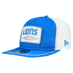 Detroit Lions New Era Patch 19TWENTY Adjustable Hat - Blue/White for sale